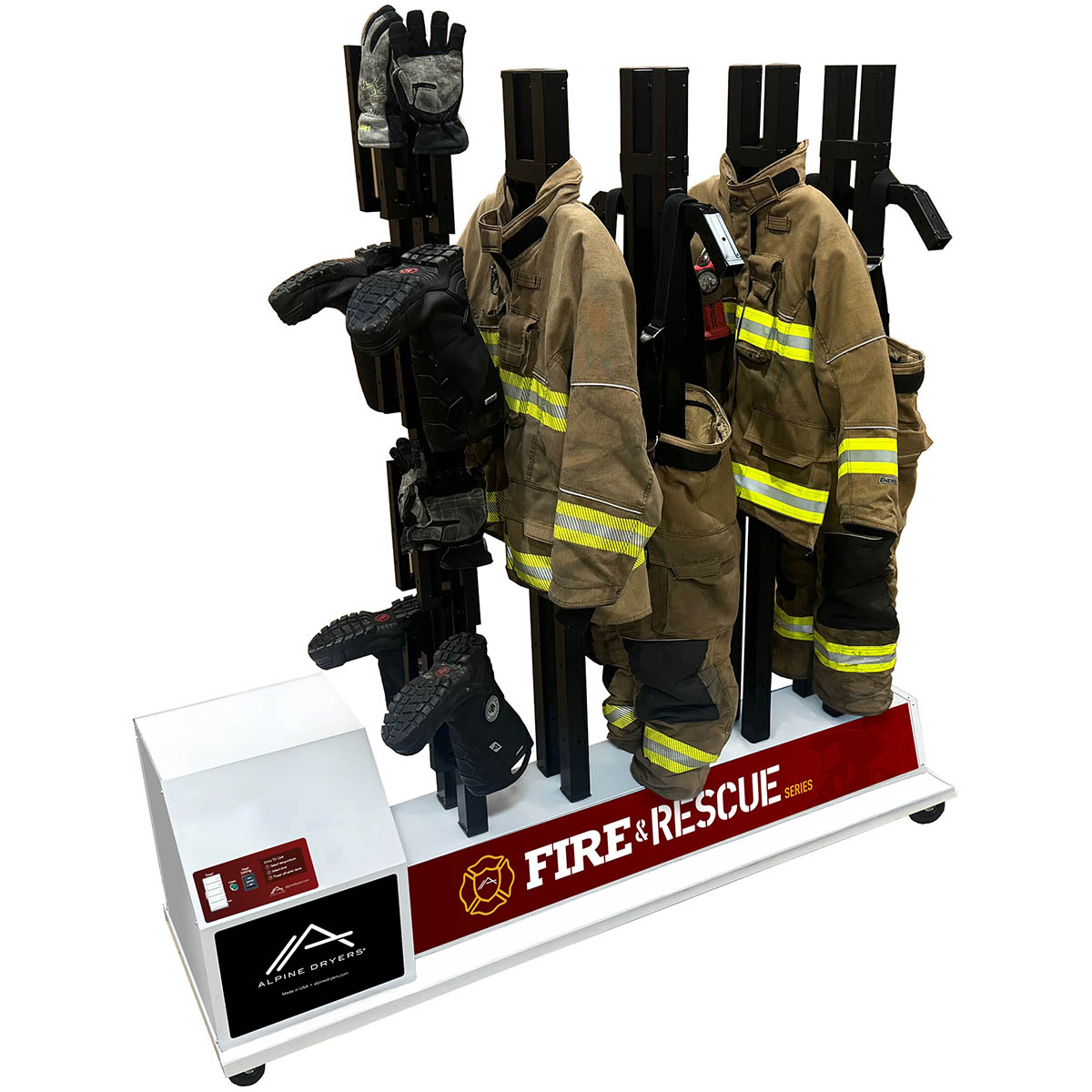 Turnout Gear Dryer, 5-Set Mobile Drying Unit, Fire & Rescue Series by ALPINE DRYERS