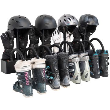 Zephyr Wall Mounted 8-Pair Gear Dryer for Boots, Shoes, Gloves and 4-Helmets by ALPINE DRYERS - $799.00
